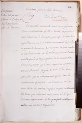 Lettre aux souverains européens écrite par Louis XVI expliquant sa décision d